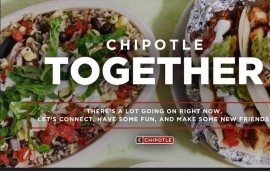    Chipotle - Virtual get-togethers over Mexican food