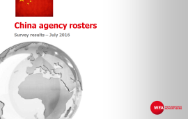    Survey on China agency rosters