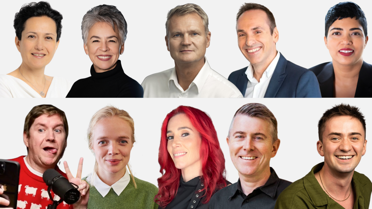 10 speaker headshots from Global Marketer Conference 2026