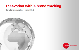    Benchmark on  Innovative brand tracking suppliers