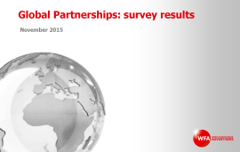    Survey results on Global Partnerships