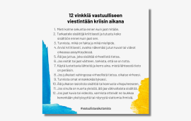    Finnish ad industry publishes guidance on communicating about the Russia-Ukraine war