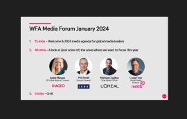    WFA Media Forum January 2024: Community Priorities, Accessibility, Sustainability