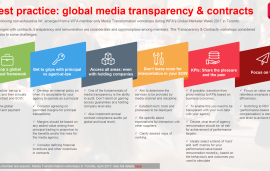    Best practice: global media transparency & contracts (2017)