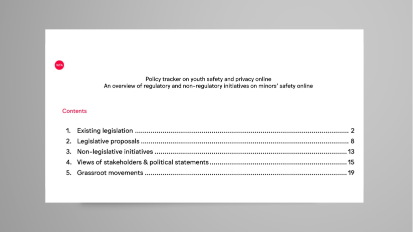A Heatmap relating to Youth & Child Safety Online. A look at the impact of existing legislation on the issue. Aims to address content that is legal but harmful to children.