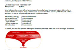    Benchmark on brand strategy providers