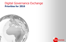    Digital Governance Exchange: Priorities for 2016